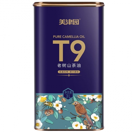 新粮油大未来新品美津园 T9老树山茶油3L