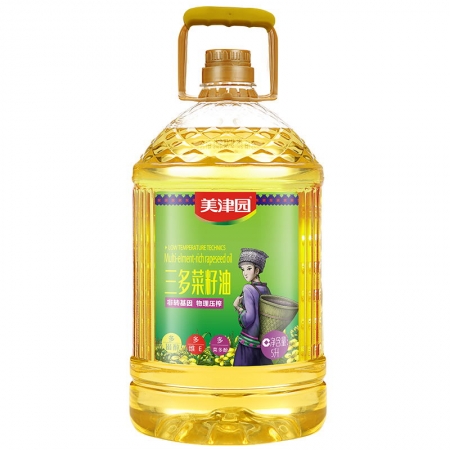新粮油大未来新品美津园 三多菜籽油5L
